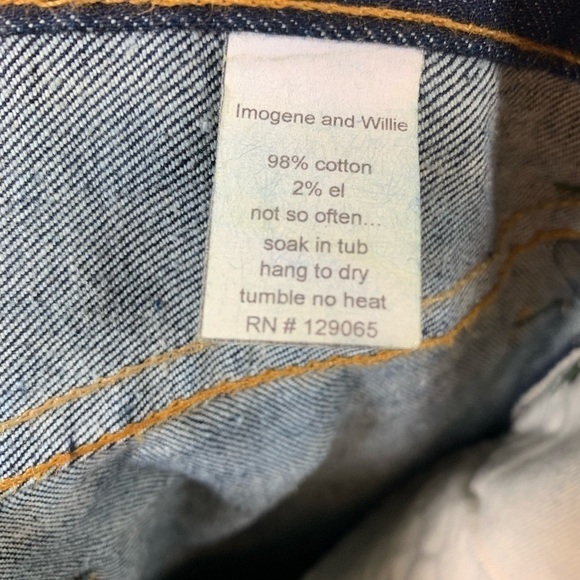 Imogen and Willie Straight Leg Jeans Size 24 NWOT - Picture 8 of 8
